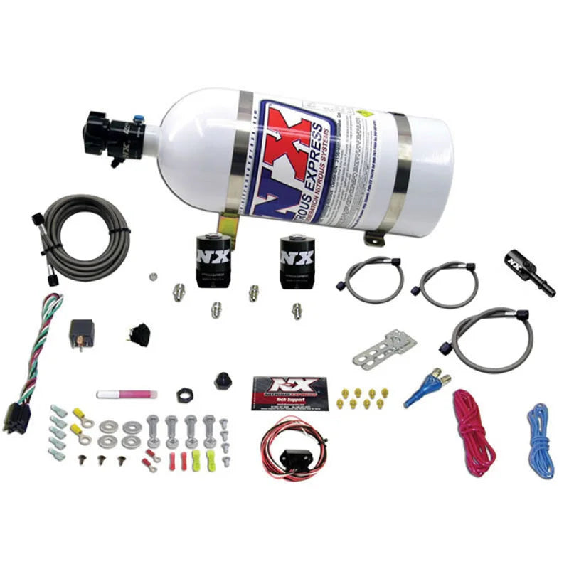 Nitrous Express Dodge Hemi/SRT8 Single Nozzle Fly By Wire Nitrous Kit (35-150HP) w/10lb Bottle - Main Product View