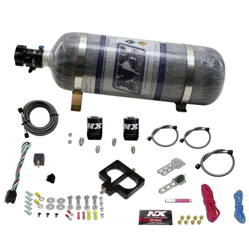 Nitrous Express Dodge TBI (Magnum) Nitrous Plate Kit (Magnum Engine) w/Composite Bottle - Side View