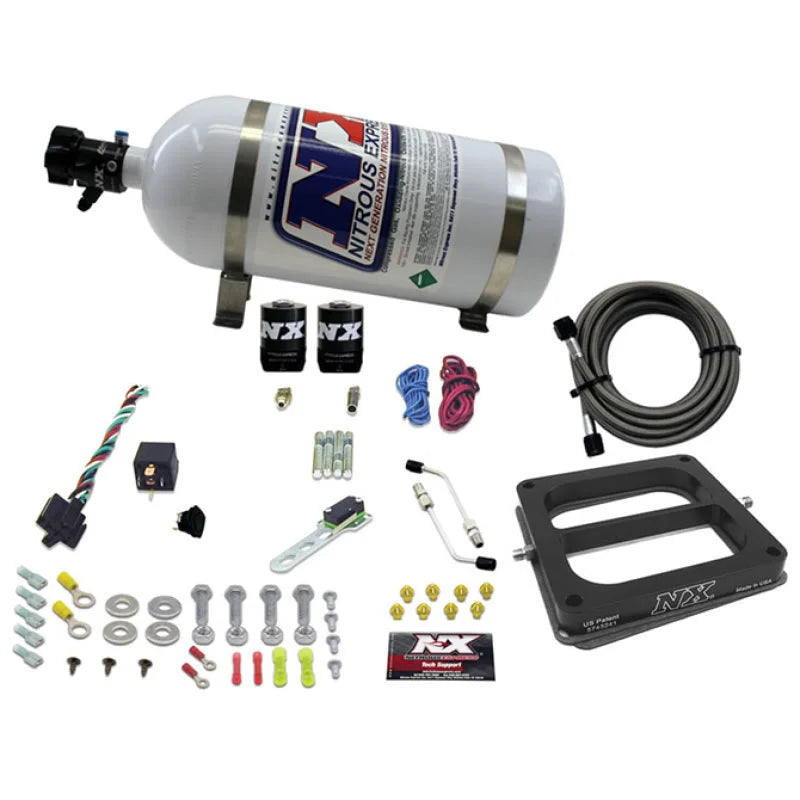 Nitrous Express Dom/Alcohol Nitrous Kit (100-500HP) w/10lb Bottle - Back View