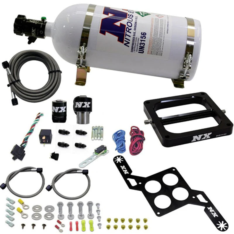 Nitrous Express Dom/Gasoline (RNC) Nitrous Kit w/10lb Bottle - Side View