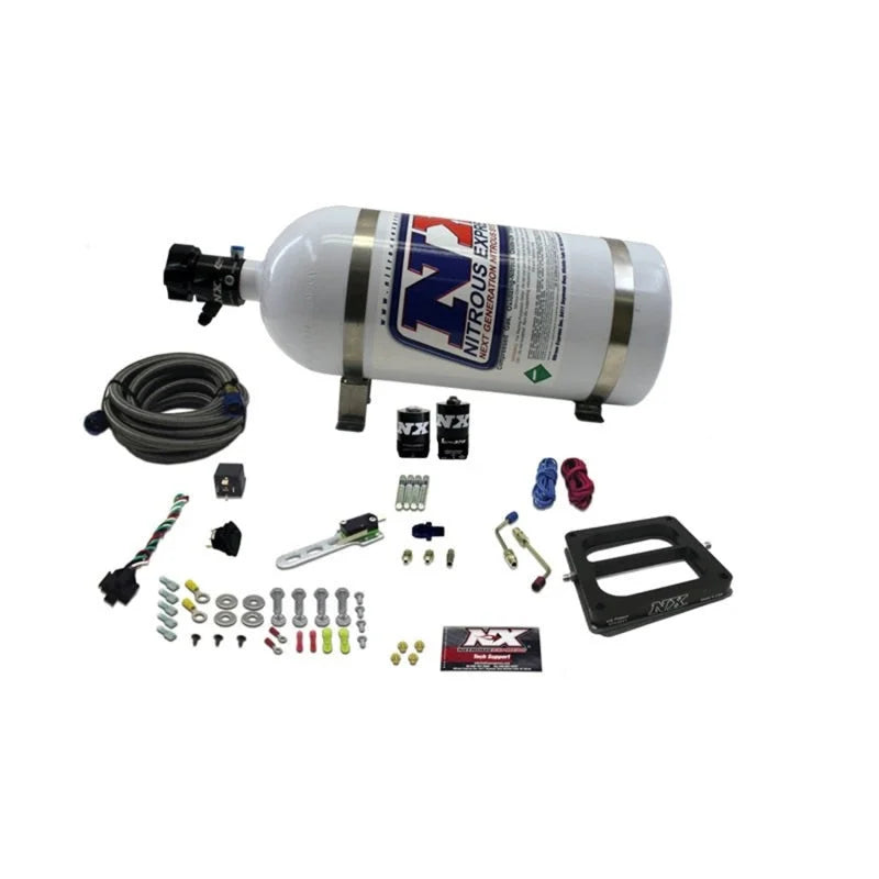 Nitrous Express Dom/Gasoline (RNC) Nitrous Kit w/10lb Bottle - Back View