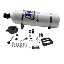 Load image into Gallery viewer, Nitrous Express Dom/Gasoline (RNC) Nitrous Kit w/15lb Bottle - Side View