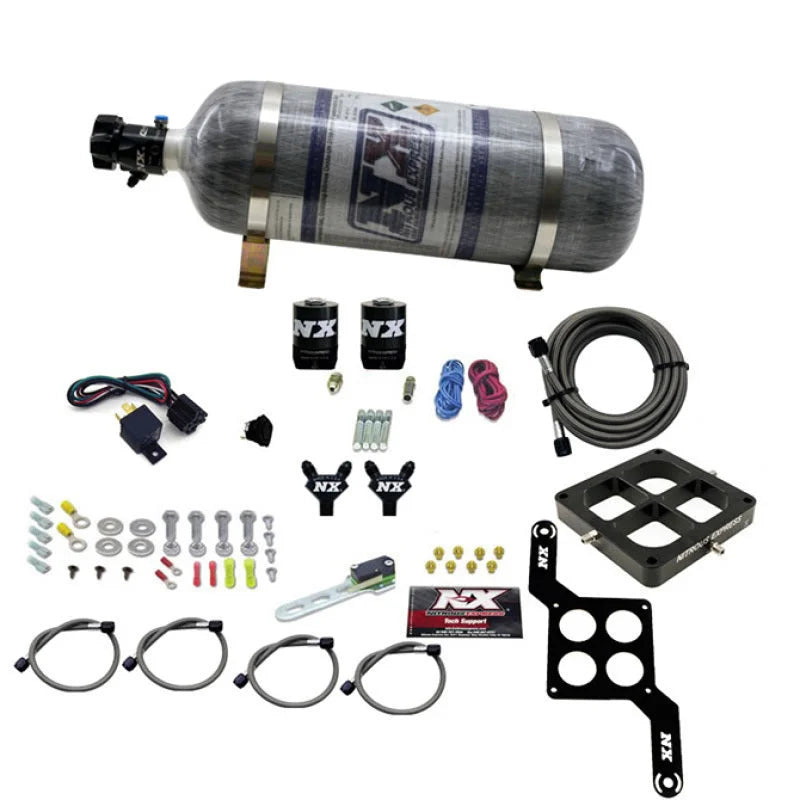 Nitrous Express Dominator Billet Crossbar Stage 6 Nitrous Kit (50-300HP) w/Composite Bottle - Main Product View