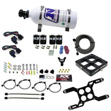Load image into Gallery viewer, Nitrous Express Dominator Dual Stage Billet Crossbar Nitrous Kit (50-300 &amp; 100-500HP) w/5lb Bottle - Side View