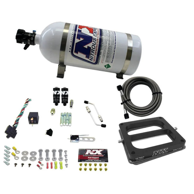 Nitrous Express Dominator Hitman Plus Nitrous Kit (50-200HP) w/10lb Bottle - Back View
