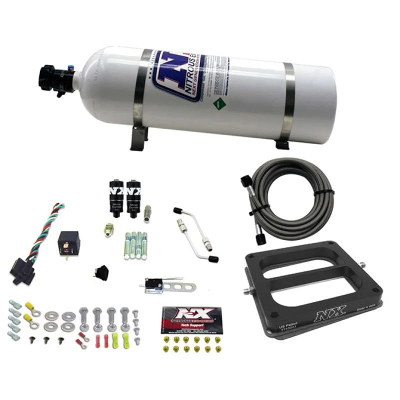 Nitrous Express Dominator Hitman Plus Nitrous Kit (50-200HP) w/15lb Bottle - Back View