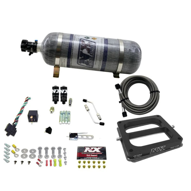 Nitrous Express Dominator Hitman Plus Nitrous Kit (50-200HP) w/Composite Bottle - Back View