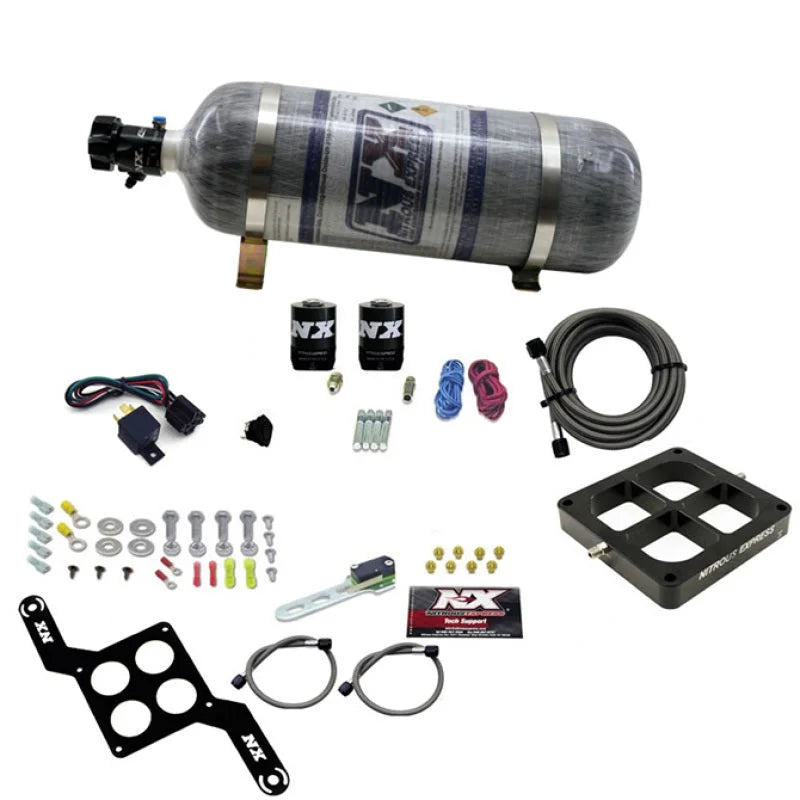 Nitrous Express Dominator Single Entry Crossbar Pro-Power Nitrous Kit (100-500HP) w/Comp Bottle - Main Product View