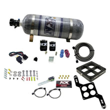 Load image into Gallery viewer, Nitrous Express Dominator Single Entry Crossbar RNC Nitrous Kit (250-750HP) w/Composite Bottle - Back View