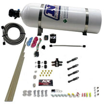 Load image into Gallery viewer, Nitrous Express Dry Direct Port Nitrous Kit 4 Cyl w/15lb Bottle - Side View
