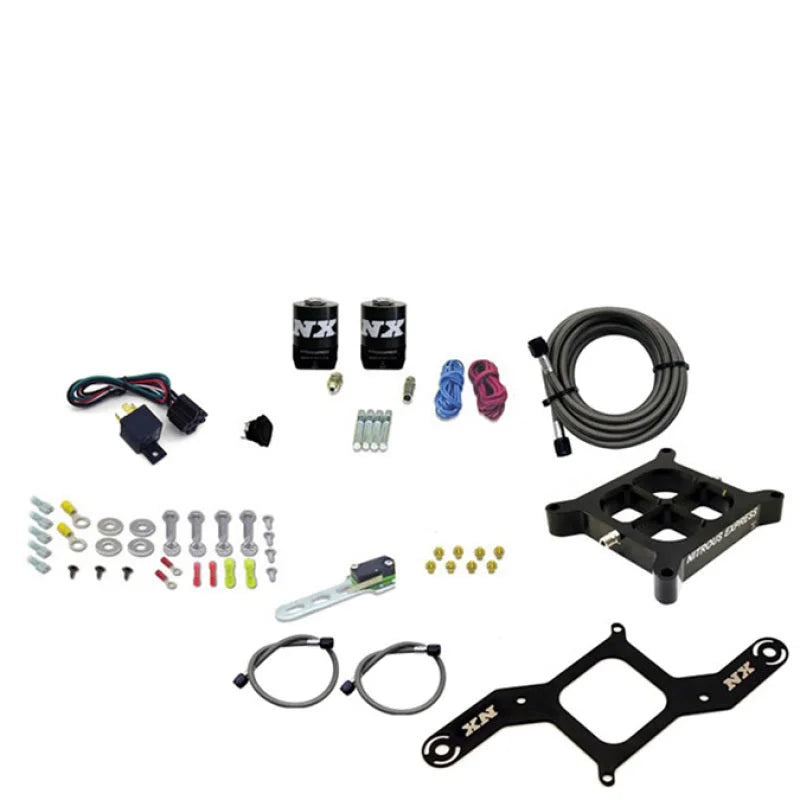 Nitrous Express Dry Dual Stage Billet Crossbar Plate System 100-1000hp (4150 Flange) w/o Bottle - Main Product View