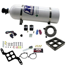 Load image into Gallery viewer, Nitrous Express Dry Dual Stage Billet Crossbar Plate System 100-1000hp (4500 Flange) w/15lb Bottle - Main Product View