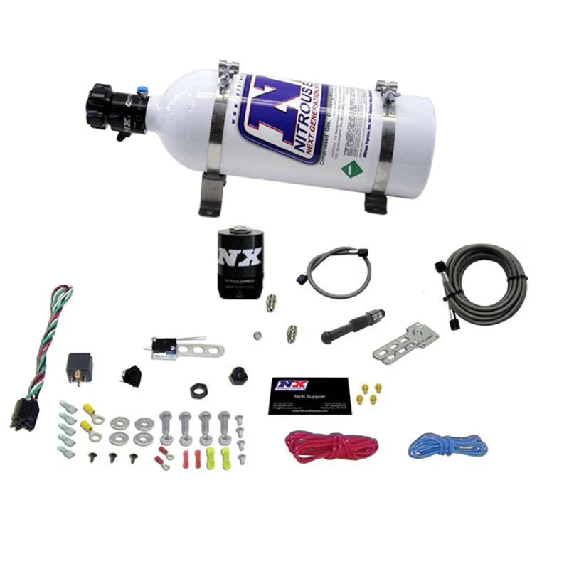 Nitrous Express Dry EFI Single Nozzle Nitrous Kit (35-150HP) w/5lb Bottle - Side View