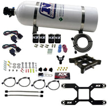 Load image into Gallery viewer, Nitrous Express Dry Quad Stage Billet Crossbar Plate System 100-2000hp (4150 Flange) w/15lb Bottle - Main Product View