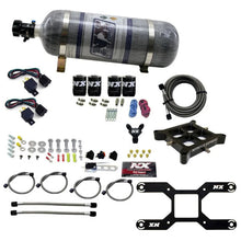 Load image into Gallery viewer, Nitrous Express Dry Quad Stage Billet Crossbar Plate System 100-2000hp (4150Flange) w/12lb Bottle - Main Product View