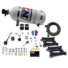 Load image into Gallery viewer, Nitrous Express Dual 4150/Alcohol Nitrous Kit (100-500HP) w/10lb Bottle - Side View