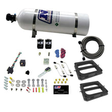 Load image into Gallery viewer, Nitrous Express Dual Dom/Alc Nitrous Kit (100-500HP) w/15lb Bottle - Main Product View