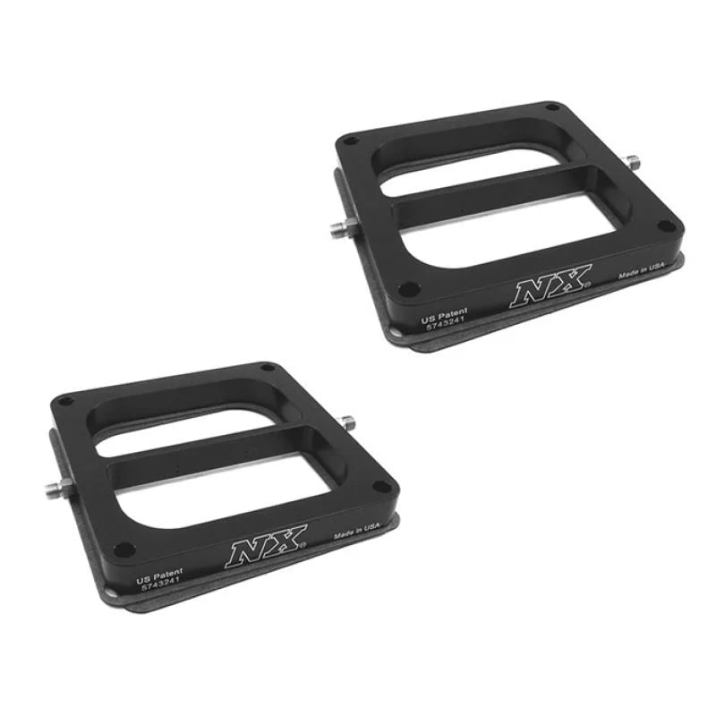 Nitrous Express Dual Dominator Pro-Power Nitrous Plate Only(100-500HP) - Side View