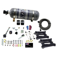 Load image into Gallery viewer, Nitrous Express Dual Holley/Gasoline Nitrous Kit (100-500HP) w/Composite Bottle - Back View