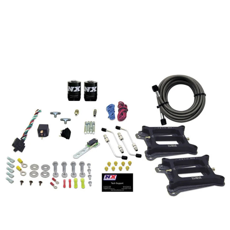 Nitrous Express Dual Holley/Gasoline Nitrous Kit (100-500HP) w/o Bottle - Back View