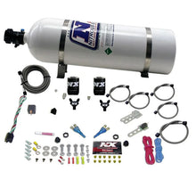 Load image into Gallery viewer, Nitrous Express Dual Nozzle Sport Compact Nitrous Kit (35-50-75HP) w/15lb Bottle - Main Product View