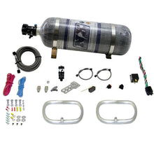 Load image into Gallery viewer, Nitrous Express Dual Ntercooler Ring System (2 - 6 x 6 Rings) w/Composite Bottle - Main Product View