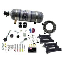 Load image into Gallery viewer, Nitrous Express Dual/4150/Alcohol Nitrous Kit (50-300HP) w/Composite Bottle - Side View