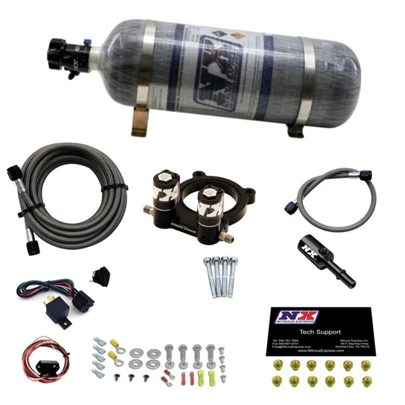 Nitrous Express Ford 2.3L Ecoboost Nitrous Plate Kit w/12lb Bottle - Main Product View