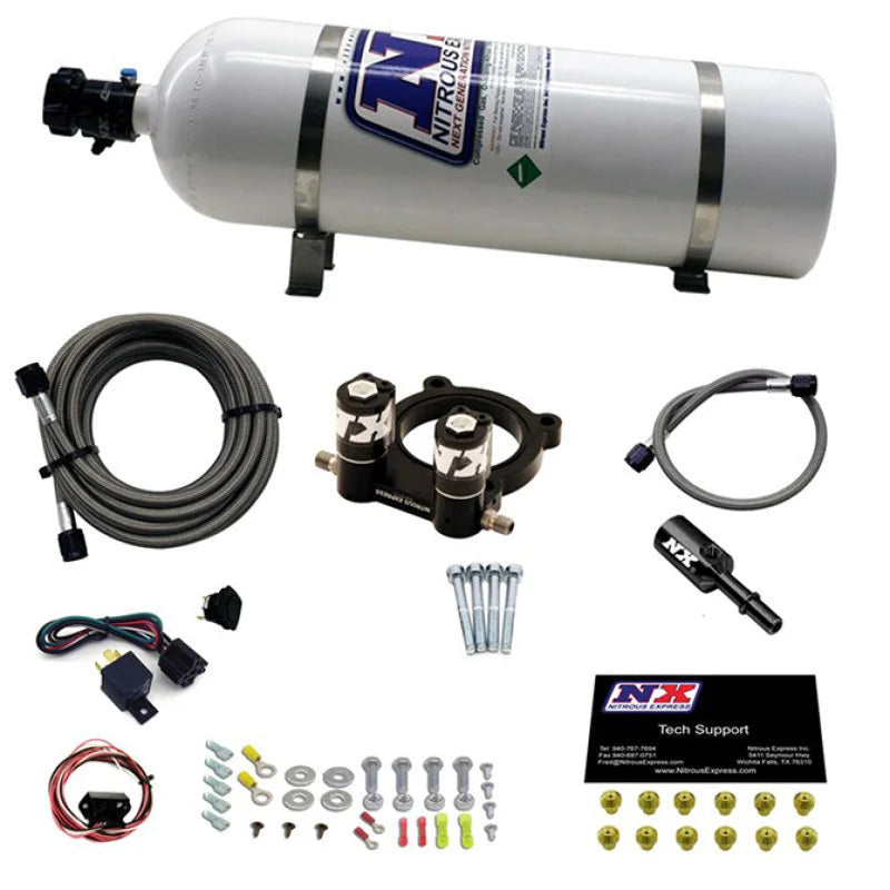 Nitrous Express Ford 2.3L Ecoboost Nitrous Plate Kit w/15lb Bottle - Side View