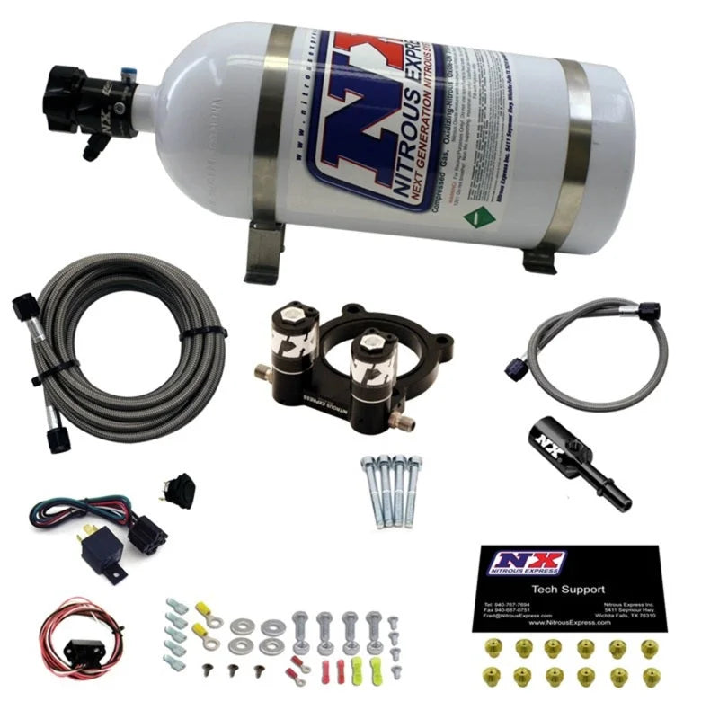Nitrous Express Ford 2.3L Ecoboost Nitrous Plate Kit w/5lb Bottle - Side View