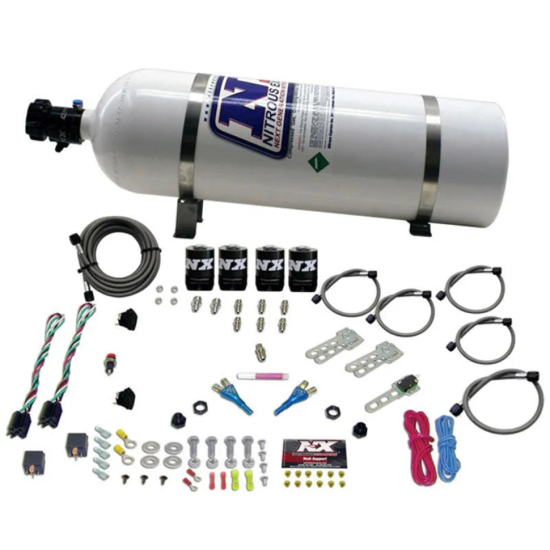 Nitrous Express Ford EFI Dual Stage Nitrous Kit (50-150HP x 2) w/15lb Bottle - Main Product View