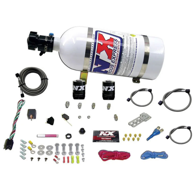 Nitrous Express Ford EFI Race Single Nozzle Nitrous Kit (100-250HP) w/10lb Bottle - Main Product View