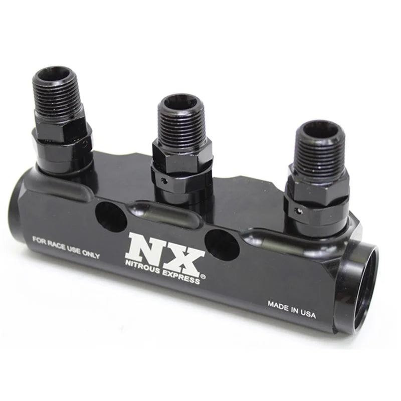 Nitrous Express Fuel Log 3 Port w/ Fittings - Main Product View
