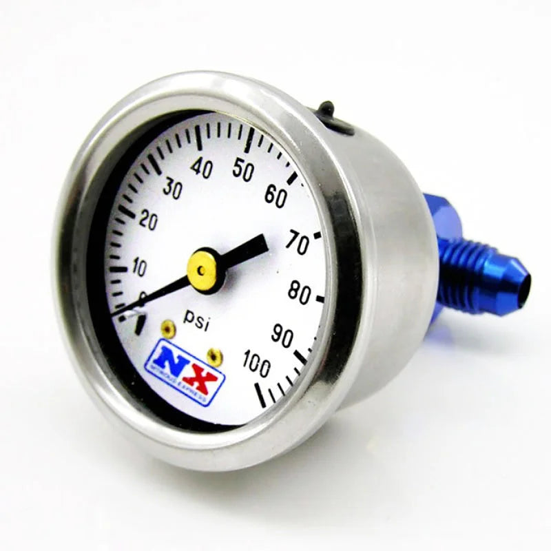 Nitrous Express Fuel Pressure Gauge (0-100 PSI w/Manifold) - Main Product View