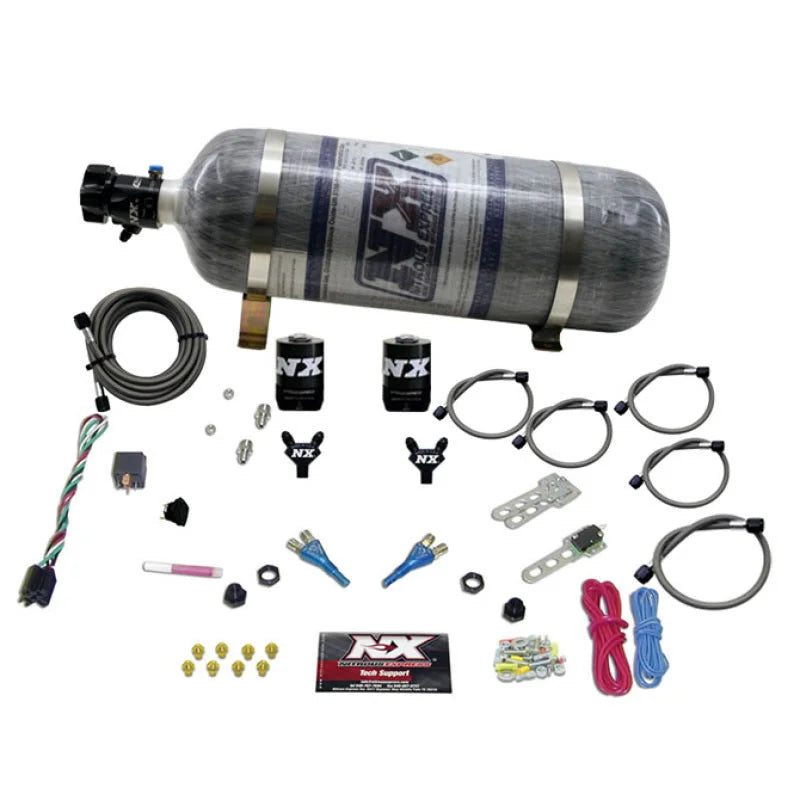 Nitrous Express GM EFI Dual Nozzle Nitrous Kit (100-300HP) w/Composite Bottle - Main Product View