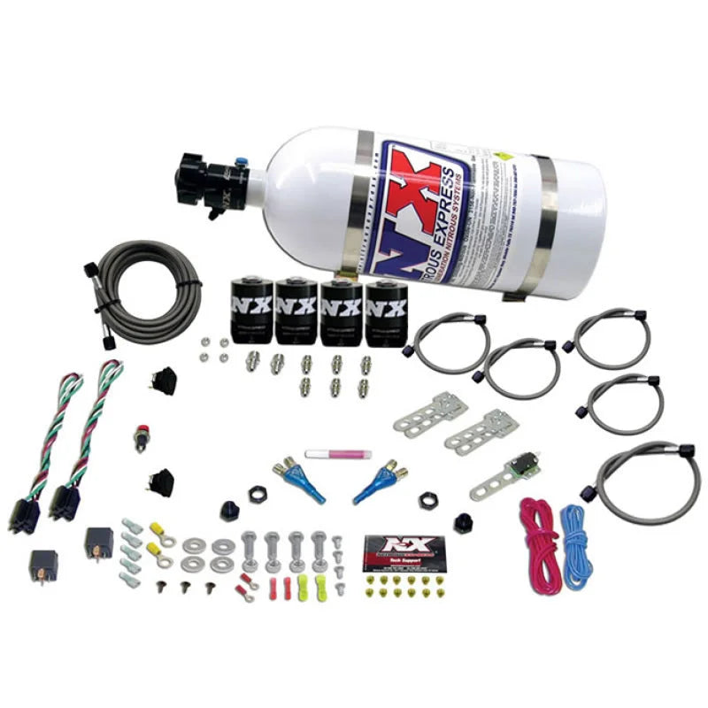 Nitrous Express GM EFI Dual Stage Nitrous Kit (50-150HP x 2) w/10lb Bottle - Main Product View