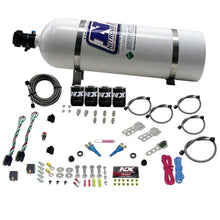 Load image into Gallery viewer, Nitrous Express GM EFI Dual Stage Nitrous Kit (50-150HP x 2) w/15lb Bottle - Main Product View