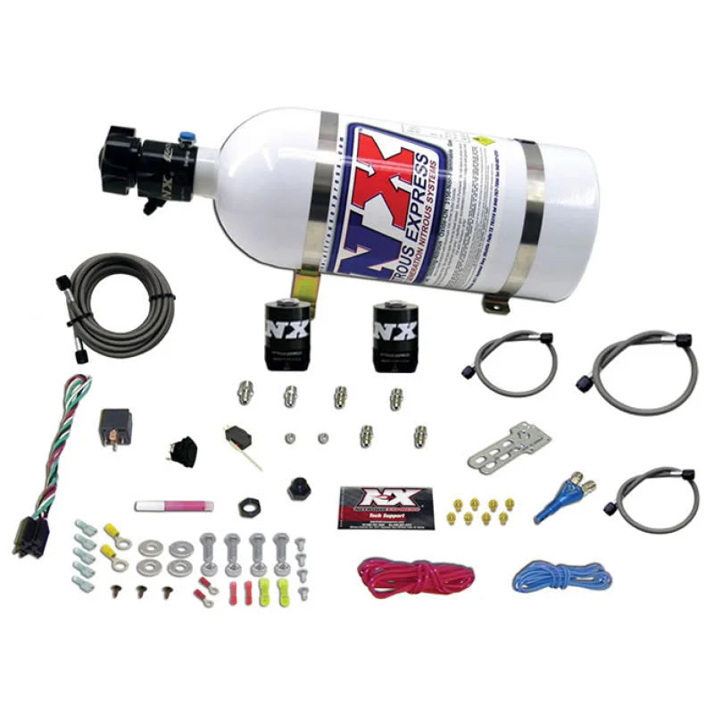 Nitrous Express GM EFI Race Single Nozzle Nitrous Kit (100-250HP) w/10lb Bottle - Main Product View