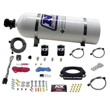 Load image into Gallery viewer, Nitrous Express GM LS 102mm Nitrous Plate Kit (50-400HP) w/15lb Bottle - Back View