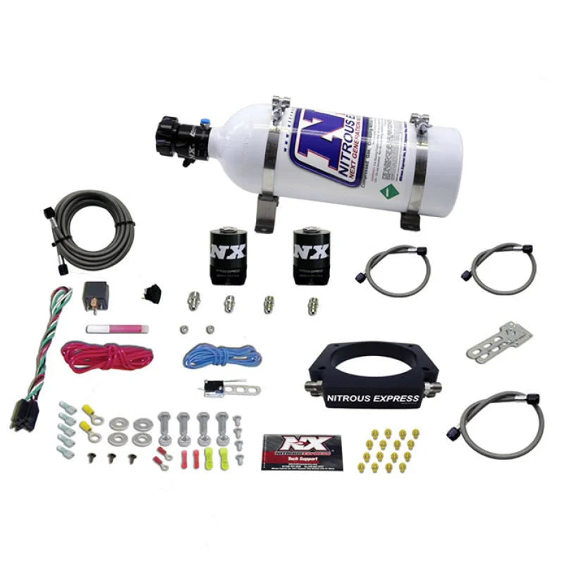 Nitrous Express GM LS 102mm Nitrous Plate Kit (50-400HP) w/5lb Bottle - Main Product View