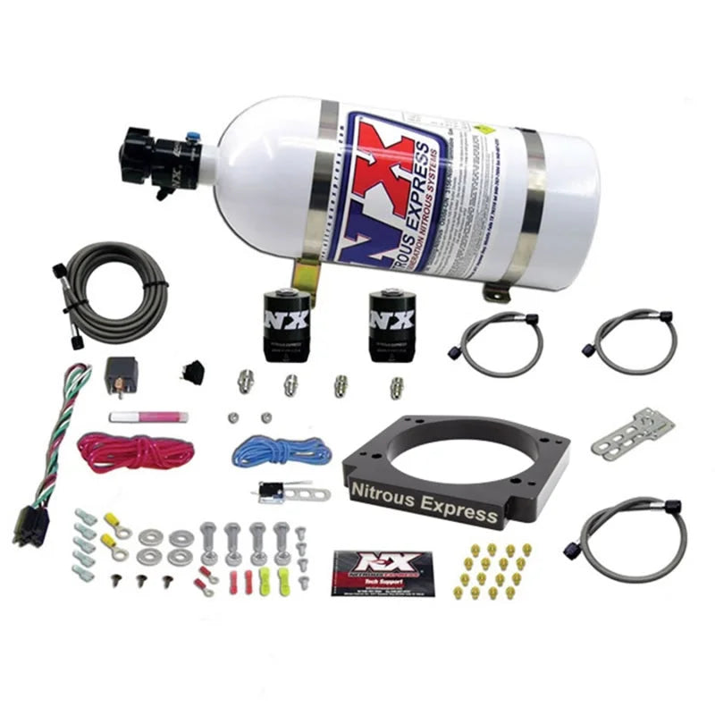 Nitrous Express GM LS 112mm Adapter Plate Kit (100-400HP) w/ 10LB Bottle - Main Product View