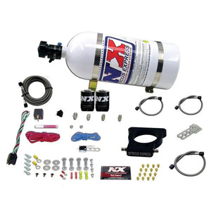 Nitrous Express GM LS 78mm 3-Bolt Nitrous Plate Kit (50-350HP) w/10lb Bottle - Side View