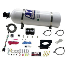 Load image into Gallery viewer, Nitrous Express GM LS 78mm 3-Bolt Nitrous Plate Kit (50-350HP) w/15lb Bottle - Main Product View