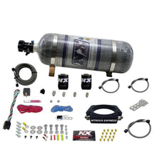 Load image into Gallery viewer, Nitrous Express GM LS 90mm Nitrous Plate Kit (50-400HP) w/12lb Composite Bottle - Main Product View