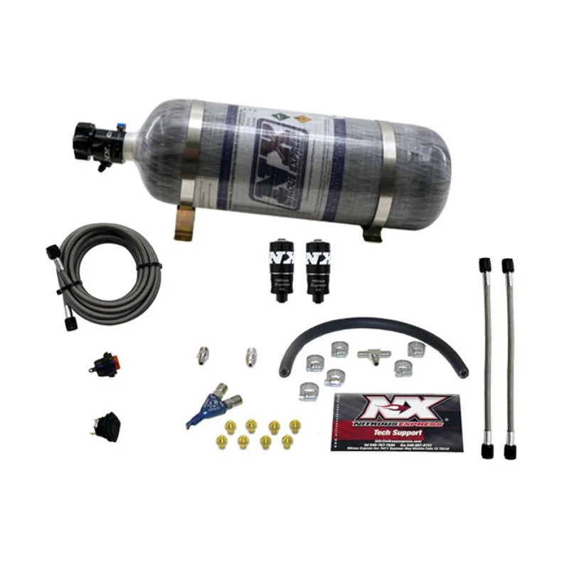 Nitrous Express Hitman EFI Single Nozzle Piranha Nitrous Kit (35-75HP) w/Composite Bottle - Main Product View