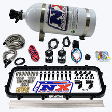 Load image into Gallery viewer, Nitrous Express Holley Hi-Ram Dry Direct Port Plate Nitrous System w/ 10lbs Bottle - Side View