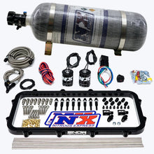 Load image into Gallery viewer, Nitrous Express Holley Hi-Ram Dry Direct Port Plate Nitrous System w/ 12lbs Bottle - Side View
