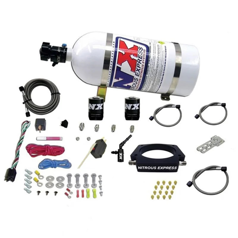 Nitrous Express LT2 C8 Nitrous Plate Kit (50-300HP) w/10lb Bottle - Main Product View