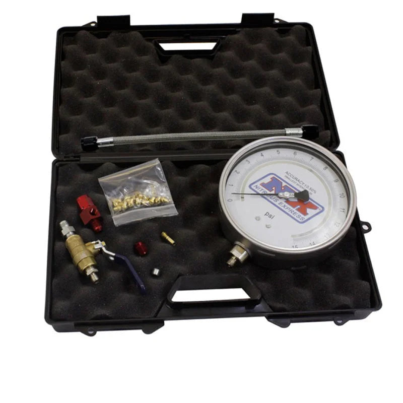 Nitrous Express Master Flo-Check Pro (6 Certified Gauge & Molded Case) - Main Product View