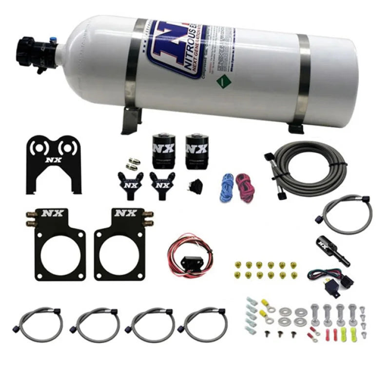Nitrous Express Nissan GT-R Nitrous Plate Kit (35-300HP) w/15lb Bottle - Main Product View